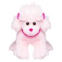 Λούτρινο Σκυλάκι Caniche Ροζ Όρθιο 33 cm