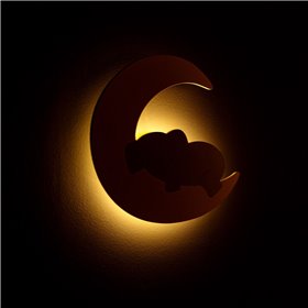 Φεγγαράκι με Ελεφαντάκι Φωτιζόμενο LED 28x30cm