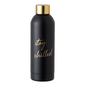 Παγούρι Ανοξείδωτο Μαύρο Χρυσό &quotStay Chilled&quot 750 ml 