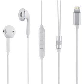 Ακουστικά Handsfree Λευκά με Μικρόφωνο