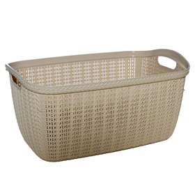 Λεκάνη Ρούχων Πλαστική Μπεζ 30 lt