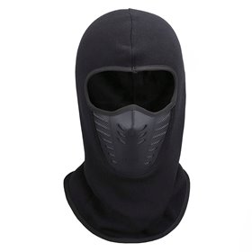 Μάσκα Μπαλακλάβα Full Face Fleece Μαύρη - One Size