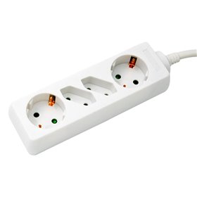 Πολύπριζο 4 Θέσεων με Παιδική Ασφάλεια Πολύπριζο 4 Θέσεων με Παιδική Ασφάλεια