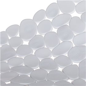 Αντιολισθητικό Πατάκι Μπάνιου Λευκά Βότσαλα 35x68 cm Αντιολισθητικό Πατάκι Μπάνιου Λευκά Βότσαλα 35x68 cm