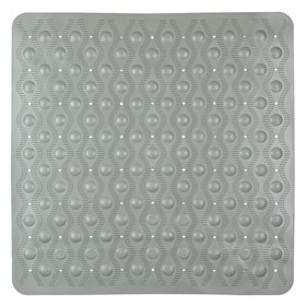 Αντιολισθητικό Πατάκι Μπάνιου Ανάγλυφο Γκρι 55x55 cm