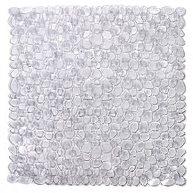 Αντιολισθητικό Πατάκι Μπάνιου Βότσαλα Διάφανο 50x50 cm