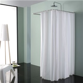 Κουρτίνα Μπάνιου Λευκή 180x180 cm