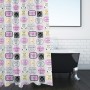 Κουρτίνα Μπάνιου Λευκή Ετικέτες &quotSoap&quot 180x180 cm