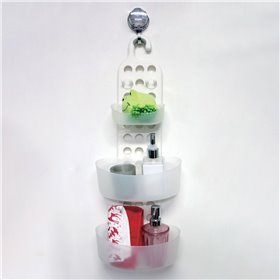 Ράφι Μπάνιου Πλαστικό Λευκό 3 Θέσεων 61 cm Ράφι Μπάνιου Πλαστικό Λευκό 3 Θέσεων 61 cm