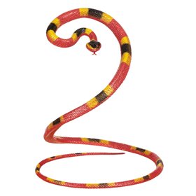 Αληθοφανές Παιχνίδι Φίδι Κόκκινο Κίτρινο 145 cm