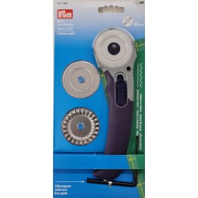 Prym Rotary Cutter Κόφτης Υφασμάτων με Λαβή και 3 Λεπίδες 45mm Prym Rotary Cutter Κόφτης Υφασμάτων με Λαβή και 3 Λεπίδες 45mm
