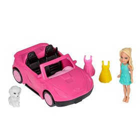 Σετ Αυτοκίνητο με Κούκλα Mini &amp Αξεσουάρ