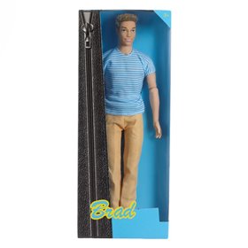 Κούκλα Άντρας Μανεκέν Μπεζ Παντελόνι Ριγέ Μπλούζα  