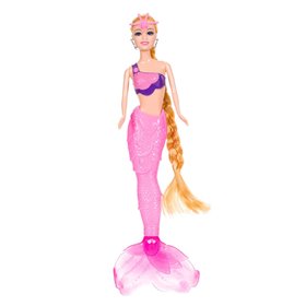 Κούκλα Μανεκέν Γοργόνα Ροζ Ουρά Που Αλλάζει Χρώμα 33 cm