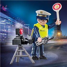 Playmobil Τροχονόμος με Ραντάρ Ελέγχου Ταχύτητας