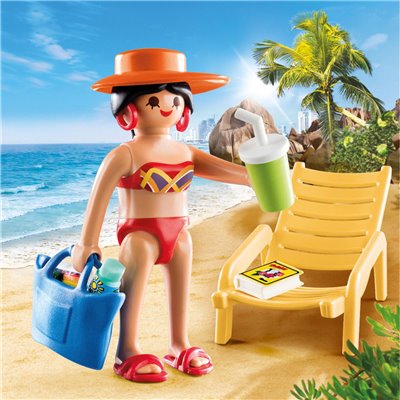 Playmobil Παραθερίστρια με Ξαπλώστρα