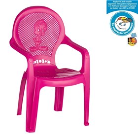Καρέκλα Παιδική Πλαστική Φούξια 38x30x60 cm