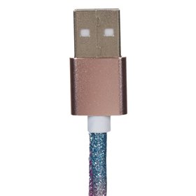 Καλώδιο Φόρτισης 3 σε 1 Rainbow Glitter
