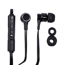 Handsfree Μεταλλικό Μαύρό Με Ρυθμιστή Έντασης