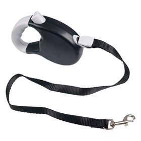 Λουρί Σκύλου Μηχανικό Μαύρο Γκρι με Ιμάντα 2.5 m