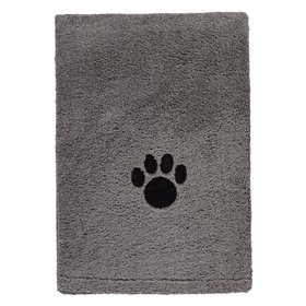 Πετσέτα Σκύλου Γκρι Πατούσα 112x70 cm
