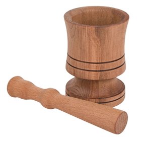 Γουδί με Γουδοχέρι Ξύλινο 7.5x10.5