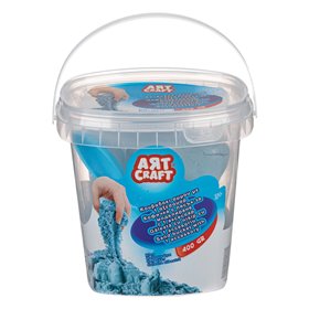 Άμμος Χειροτεχνίας Κουβάς Μπλε Χρώμα &amp Φτυαράκι 400 g