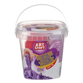 Άμμος Χειροτεχνίας Κουβάς Μωβ Χρώμα &amp Φτυαράκι 400 g