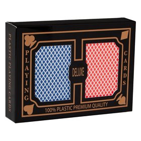 Παιχνίδι Τράπουλα Πλαστική Κόκκινο Μπλε - 2 τμχ.