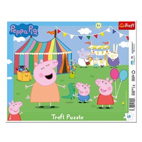 Παζλ Καρτέλα PEPPA Τσίρκο (25 Κομμάτια) - Trefl