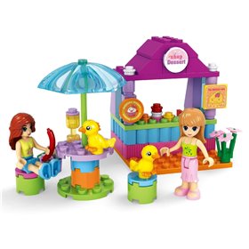 Τουβλάκια Fashion Girls Κιόσκι (84 Κομμάτια)