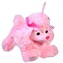 Λούτρινο Σκυλάκι Caniche Ροζ Όρθιο 18 cm