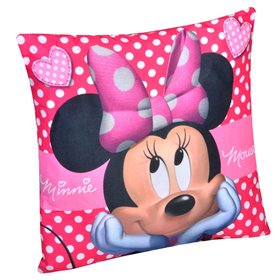 Μαξιλάρι Διακοσμητικό Παιδικό Minnie Φούξια 30x30 cm