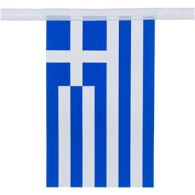 Ελληνικά Σημαιάκια Χάρτινα με Κορδέλα 7 m - 20 τμχ. 