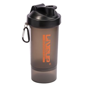 Αθλητικό Παγούρι Shaker Πλαστικό Μαύρο 600 ml.