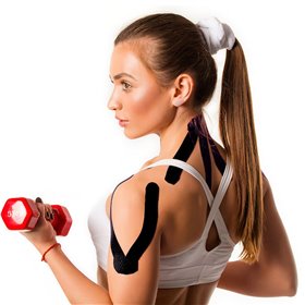 Ταινία Κινησιοθεραπείας σε Ρολό Μαύρη 5 cm x5 m