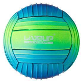 Μπάλα Παραλίας Μπλε Λαχανί Ανάγλυφη Ρίγα 15 cm