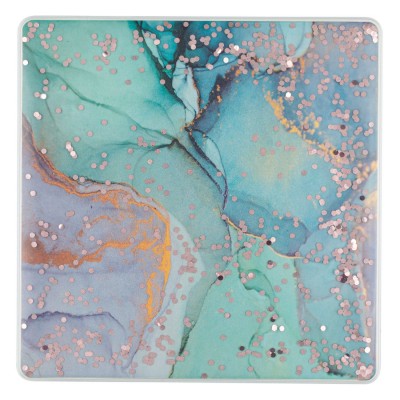 Mousepad PVC με Νερό Glitter Marble 20x20 cm