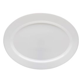 Πιατέλα Σερβιρίσματος Οβάλ Οπαλίνα Λευκή 35.5x26.5 cm
