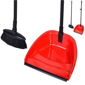 Σετ Φαράσι - Βούρτσα Κόκκινο Πλαστικό 76 εκ.