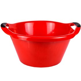 Λεκάνη Ρούχων Πλαστική Κόκκινη 15 lt