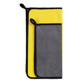 Σετ Πανάκια Μικροϊνών για Αυτοκίνητο Κίτρινο Γκρι 30x30cm &amp 40x40cm - 2 τμχ.