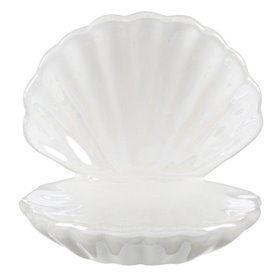 Organizer Κοσμημάτων Κοχύλι Λευκό Ιριδίζον 11x9x11 cm