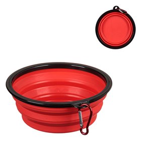 Πτυσσόμενο Μπολ Βόλτας Κόκκινο 650 ml