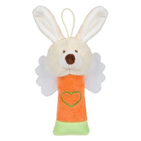 Κουδουνίστρα Πίεσης Λούτρινο Σκυλάκι Αγγελάκι 18 cm