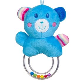 Κουδουνίστρα Δαχτυλίδι Λούτρινη Σιέλ 16 cm