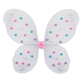 Αποκριάτικα Φτερά Πεταλούδας Χρωματιστά Πον Πον 50 cm