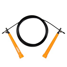 Σχοινάκι - Καλώδιο Γυμναστικής Μαύρο με Πορτοκαλί Λαβές 3 m
