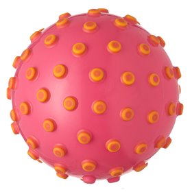 Μπάλα Παραλίας Ροζ Κίτρινο Ανάγλυφα Dots 12.5 cm