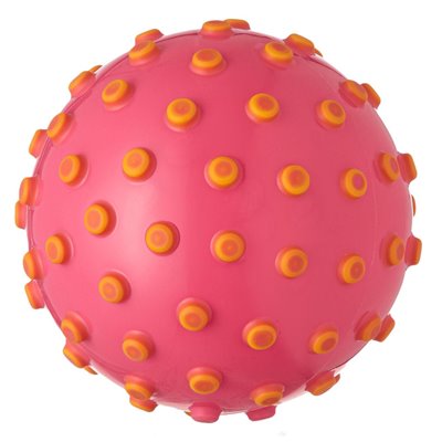 Μπάλα Παραλίας Ροζ Κίτρινο Ανάγλυφα Dots 12.5 cm